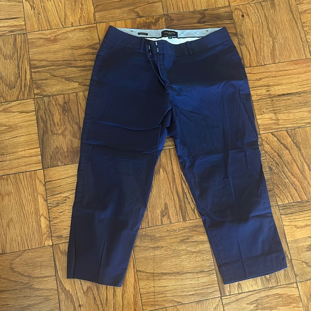 Talbots Navy Cropped Pants